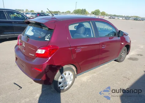 2018 Mitsubishi Mirage Es z USA, uszkodzony, nr VIN ML32A3HJ0JH012692